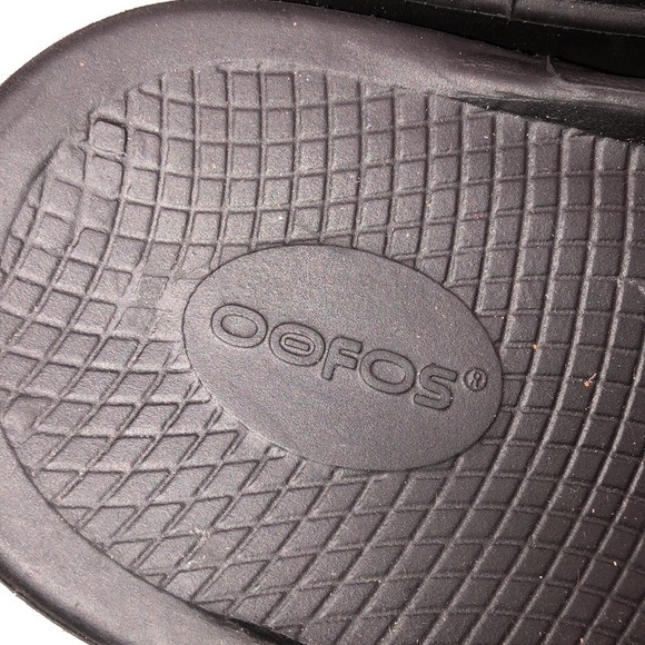 Oofos men’s black slide on sandals size EU 47/M14-W16 main image 5